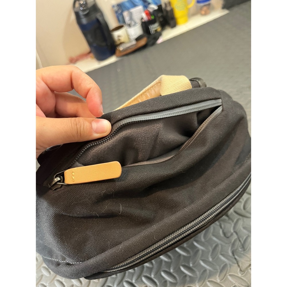 Bellroy Classic Backpack Unisex OS Black Canvas Leather Trim Laptop Pocket - Picture 10 of 12